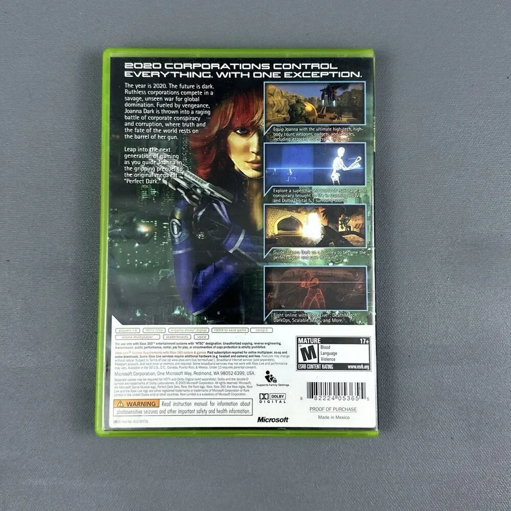 Perfect Dark Zero Microsoft Xbox 360